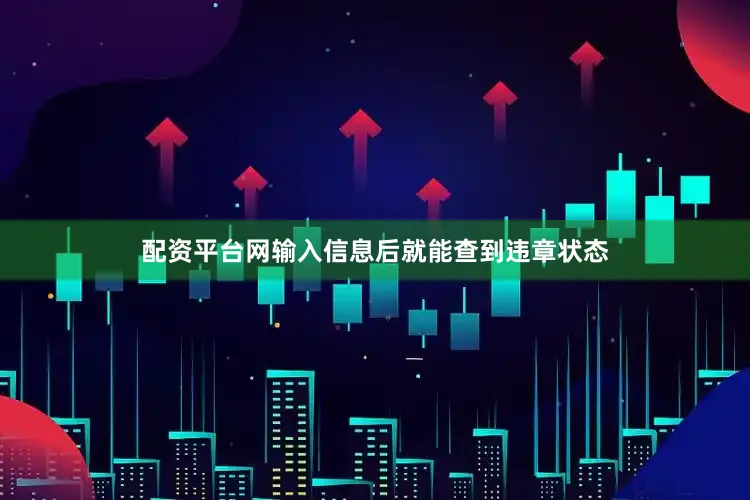 配资平台网输入信息后就能查到违章状态