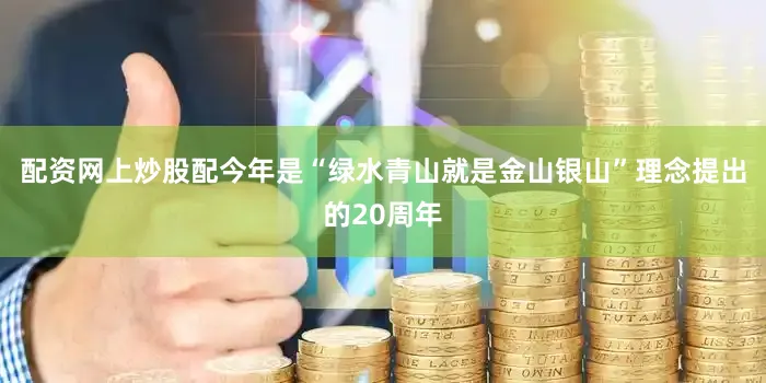配资网上炒股配今年是“绿水青山就是金山银山”理念提出的20周年